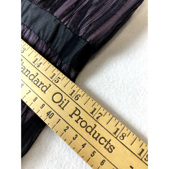 Adrianna Papell Size 8 Boutique Dress‎ Prom Purple black mesh whimsygoth y2k - Picture 11 of 13